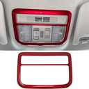 Reading Light Trim Frame Interior Decoration Accessories Sticker Red For Honda 10th Gen Civic 2016 2017 2018 2019 2020