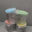 For Ninja Creami Deluxe Pints- 4 Pack, NC500 NC501 Ice Cream Pint fit for Ninja Deluxe Ice Cream Maker, For Ninja Creami Deluxe Containers Hold 24 Ounces of Food, Dishwasher Safe