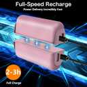 Hand Warmers Rechargeable 2 Pack,10000mAh Split-Magnetic Electric AI Handwarmer Power Bank,3 Levels, Camping,Hunting in Winter (Pink)