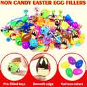 200 Pcs Prefilled Easter Eggs with Assorted Toys Inside,Basket Stuffers Easter Fillers,Easter Toys Bulk,Easter Egg Hunt Supplies,Prizes Classroom Events,Easter Party Favors Gifts for Kids Boys Girls