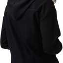 Waffle Hoodies for Woman: Knit Long Sleeve Drawstring Hooded Pullover Womens Oversized Thermal Lightweight Loose Sweatshirts Casual Athleisure Fall Trendy Black (Black, M)