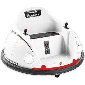 Best Choice Products 6V Electric Kids Ride On Bumpin Bumper Car, 1.5 - 6 Years Old, Parent Remote Control, 360 Degree Spin, Lights, Sounds - White