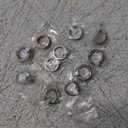 FASACCO 12Pcs Fidget Anxiety Rings for Women Men - Spinner Fidget Rings for Anxiety Relieving Stress Flower Moon Star Stainless Steel Rings Adjustable Size 7