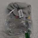 Gooby Fleece Vest Dog Sweater - Gray/Yellow, X-Large - Warm Pullover Fleece Dog Jacket with O-Ring Leash for Small to Medium Dogs