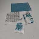 39 Pcs Rotary Cutter Set- Quilting Kit incl. 45mm Fabric Cutter with 5 Extra Blades, A4 Cutting Mat, 2 Craft Knife Set, Ideal for Crafting, Sewing, Patchworking Turquoise