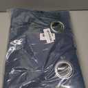 NICETOWN Semi Sheer Flax Linen Navy Blue Curtains 96 inches Long, Grommet Thick Linen Curtains Privacy Added with Light Filtering Window Treatments for Bedroom, W55 x L96, 2 Panels