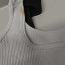 OQQ Women's 3 Piece Bodysuits Sexy Ribbed Sleeveless Square Neck Tank Tops Leotard 2025 Trendy Outfits, Size M