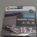 Garden Hose 50ft  Ultra-Light, Kink-Free, High-Pressure, Abrasion-Resistant, Durable, All-Weather, Eco-Friendly (Gray)