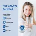 WF3CB Replacement Water Filter, Compatible with Frigidaire WF3CB, Pure Source 3, 706465, 242069601, 242086201, 242017800, WF425, Height 9 inches, Pack of 3
