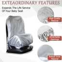Car Seat Sun Shade Cover, Infant Car Seats Heat Protector Keeps Your Toddler Baby Seat at a Cool Temperature, Covers and Blocks Out Heat & Sun, Reflective Baby Seat Covers for Car Seats