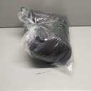 800 Fill Short Down Puffer Jacket, Relaxed Fit Lightweight Ski Winter Jacket & Coat Snap Button Puffy Cropped Outerwear (Small, 5-grid Black)