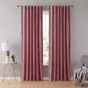 HLC.ME Lopez Velvet Curtains - Premium - Velvet Drapes, Back Tab Rod Pocket Window Treatment Curtain Drapery Panels for Bedroom & Living Room - Set of 2 Panels (54 x 84 inches Long, Blush Pink)