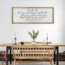 ZZJJHYWGQ Christian Wall Decor Numbers 6:24-26 Bible Verse Catholic Sign 32"×12" for Living Room Religious Scripture Art Christ Jesus Family Large Wooden Framed Home Hanging (Wood)
