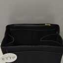 Purse Organizer, Felt Bag Organizer Insert Purse Organizer For LV Speedy, Neverfull, Tote, Handbag,Shaper 5 Sizes, Black