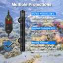 Aquarium Heater 300W, Submersible Fish Tank Heater with LED Digital Display, Auto Power-Off When Leaving Water & High Temp Protection, for Fresh and Salt Water Tanks 40-75 Gal