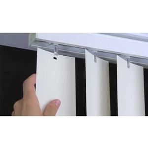 Vertical Blinds Replacement Slats Heavy Duty PVC Smooth Curved (White) You Pick Size and Quantity (82.5 Inches) (2 Slats)