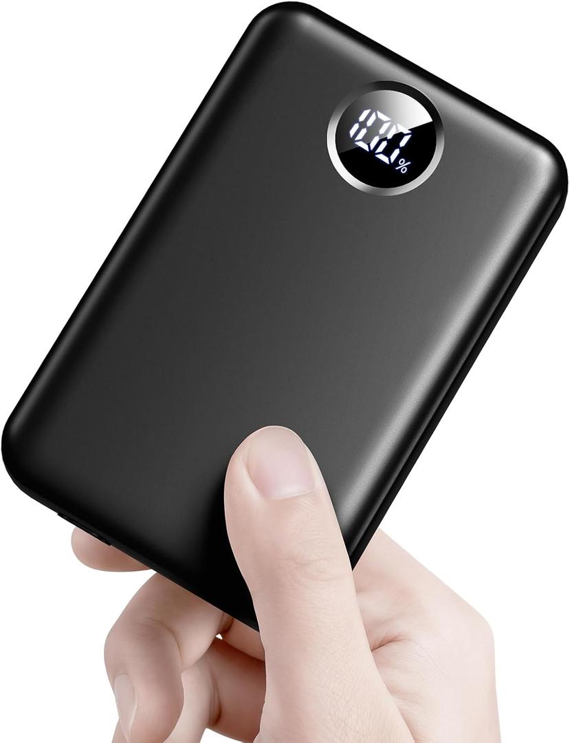 ZZI Portable Charger Pocket Size 40000mAh Power Bank,Fast Charging Battery Pack,USB-C Android-22.5W/iOS-20W Output,Portable Phone Charger Battery Bank for iPhone 16/15/14/13 Series, Samsung (Black)