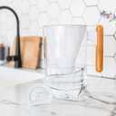 Soma by Full Circle 10-Cup Water Filter Pitcher - Beautiful Water Dispenser with Sustainable Bamboo Handle, Coconut Shell Activated Carbon Filter