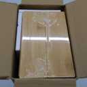 Bamboo Drawer Organizer for Kitchen & Bath, Extra Large Stackable Tray for Silverware, Toiletries & Utensils, 2 Pcs, 17" x 6" x 2" (Outer), 16.3" x 5.3" x 1.77" (Inner) (Yellow)