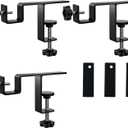 Internal Curtain Rod Set 0.8-2.3 Inch Wide Track (External Available 0.8-4 Inch Wide Track), No Drilling Required, Tool-Free,Magnetic Curtain Hooks, Black 3 Pieces (US Patent Application)