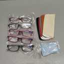 Kerecsen 6-Pack Reading Glasses Blue Light Blocking,Spring Hinge Readers for Men Women,Computer Eyeglasses +1.580