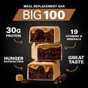 MET-Rx Big 100 Protein Bar, Meal Replacement Bar, 30G Protein, Salted Caramel Brownie Crunch, 9 Count, 3.52 Oz.(Packaging may vary)