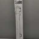 Reinforced 100 Wide Retractable Baby Gate with Support Rods, Upgrade Extra Wide Dog Gate Retractable Pet Gate to Prevent Crawling Through, Indoor/Outdoor Mesh Gate for Large Openings (Black)