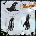 3 Pack Halloween Hanging Decorations Outdoor Spooky Reaching Hands Mounted Creepy Hands Farmhouse Rustic Horror Hand Hanging Decor for Yard Lawn Haunted House Party Decor