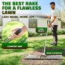 Oris Garden Lawn Leveling Rake 30 Inch - Ground Leveler For Yard, Sand, Soil, Grass - Dirt Leveling Tool, Heavy Duty Stainless Steel Rakes For Golf, Grading, Gravel, Pool Seeding, Levelling (30 Inch)