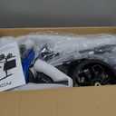 Lightweight Knee Scooter Crutch Alternative, Foldable & Adjustable Knee Scooter for Adults for Foot Surgery, Steerable Knee Walker with Detachable Basket, Includes DIY Stickers-Metallic Black