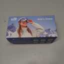 findway Ski Goggles OTG - Over Glasses Snow/Snowboard Goggles for Men, Women & Youth - 100% UV Protection (A4-black Frame Silver Lens(10%))