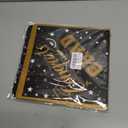 2 x 2026 Black Gold Graduation Party Decor Set - 1 Congrats Grad Plastic Tablecloth, 1 Card Box for Graduation Party Supplies