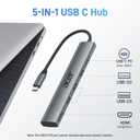 Acer 5 in 1 USB C Hub with 4K HDMI, 100W Power Delivery, 3 USB A Data Ports, USB C to HDMI Multiport Adapter for Laptop, PC, Tablet, MacBook Neo/Pro/Air, iPad Pro/Air, iMac, iPhone 17/16/15