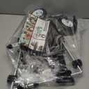 Dog Wheelchair for Back Legs, Adjustable Lightweight Aluminum Profile Pet Wheel Chair Has Added Hand-Carrying Assistance and Reflective Functions for Small Medium Dogs and Cats (BLACK)