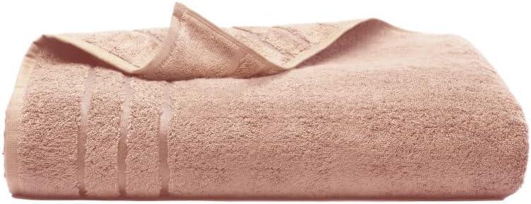 Cariloha Bath Towel | Blush | 28"x54" | Turkish Cotton & Viscose Material Blend | Extra Smooth, Odor Resistant and Highly Absorbent