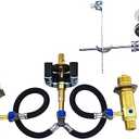 Rough-In Valve with Drain Assembly, Compatible with Moen Widespread Laundry Sink Faucet, 1/2-Inch IPS Connections, Brass Construction