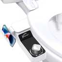 Non-Electric Hot and Cold Water Bidet Attachment Warm & Cold Dual Water Sprayer for Toilet with Self-Cleaning Nozzle, Adjustable Pressure, Front & Rear Wash Easy Installation (Clod Water Bidet-509)