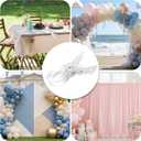 PUGPIU 12 Pack Balloon Arch Clips for Backdrop | Plastic Transparent Spring Clamps | 3.5 Inch Heavy Duty Clip for Backdrop Stand | Birthday Wedding Decoration | Photography Studio | Crafts | Clothing