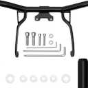 Motorcycle Engine Guard Crash Bar Street Glide Accessories Compatible with Davidson Touring Street Glide Electra Glide Road Glide Road King Ultra Limited Black Alloy Steel Flat Out Bar 2014~2023