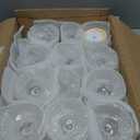 12 Pcs Ribbed Vintage Coupe Glasses 7 oz Reusable Clear Martini Cup Champagne Coupe Cocktail Ribbed Glassware for Christmas, Weddings, Anniversaries