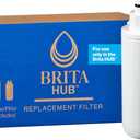 Brita Hub Replacement Water Filter, BPA-Free, Replaces 900 Plastic Water Bottles, Lasts Six Months or 120 Gallons, Includes 1 Filter, Kitchen Essential, White