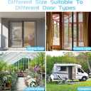 TheFitLife Fiberglass Magnetic Screen Door - Heavy Duty Mesh with Full Frame Hook and Loop Powerful Magnets That Closure Automatically, Door Screen Mesh Net (36x83 Inch)