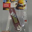 Taylor Folding Stem Display Food Instant Read Digital Thermometer, 0.7 Inch LCD Readout, Red