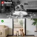 78.74" Extra Tall Cat Gate for Doorway, Wide Adjustable 27.56"-32.28" No Drilling Pet Proof Safety Door Gate, Pressure Mount Full Dog Barrier for Stairs Kitchen House-White