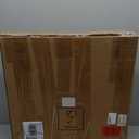 2 Pack 16" x 16" Brown Shed Window with Tempered Glass Household Windows with Screws for Shed, Chicken Coop, Playhouse, Garage and Barns(No Screen)