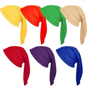 Geyoga 7 Pieces Halloween Dwarf Costume Hats Gnome Party Hats for Christmas Fairy Tale Costumes Age over 6