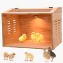 Brooder Box for Chicks, 3-8 Chicken Heater, Poultry Brooder With Heaters for Baby Chicks, Ducks, Quail Birds (15.7*12*12 inch)