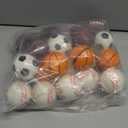 Super Z Outlet Mini Foam Sports Balls 24 Pack for Kids Adults Mini Baseball Football Basketball Soccer Stress Toy Game Party Decoration