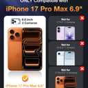 Diaclara Magnetic Designed for iPhone 17 Pro Max Case Full Body Bumper,[Compatible with MagSafe] Military Drop Proof Cover with Built-in Touch Sensitive Anti-Scratch Screen Protector,Red