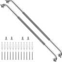 ZUEXT 2 Pack 48 Inch Brushed Nickel Non Slip Shower Grab Bar w/Knurled Grip